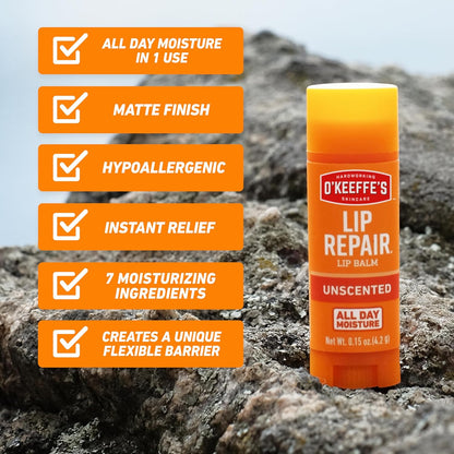 O'Keeffe's_Lip_Repair_Unscented_Lip_Balm_for_Dry,_Cracked_Lips_-_Stick_(Twin_Pack)_-_Moisturizer_for_Very_Dry_Lips