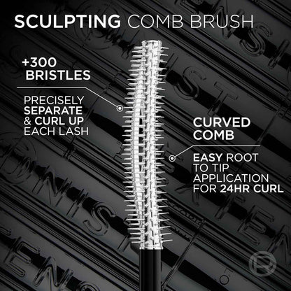 L'Oreal Paris Extensionist Mascara, Lengthening, Volumizing, and Curling Formula For a Lash Extension Eye Makeup Look, Washable