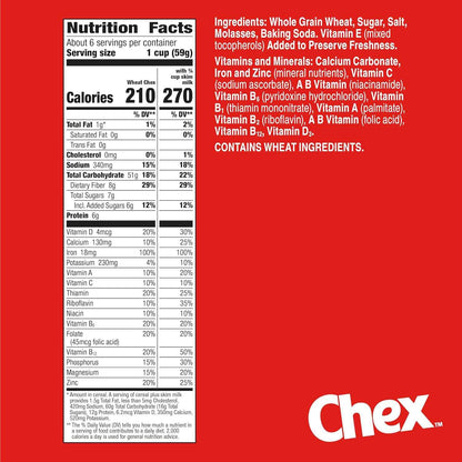 Wheat Chex Breakfast Cereal, Homemade Chex Mix Ingredient