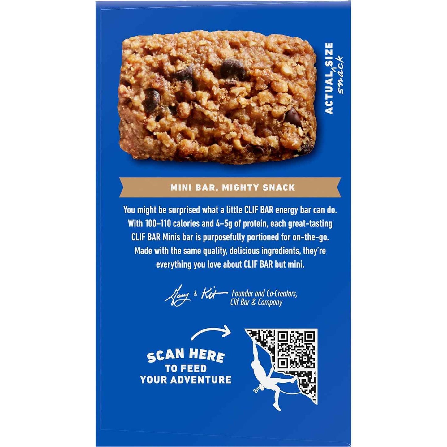 CLIF BAR Minis - Chocolate Chip - Made with Organic Oats - 4g Protein - Non-GMO - Plant Based - Snack-Size Energy Bars - 0.99 oz