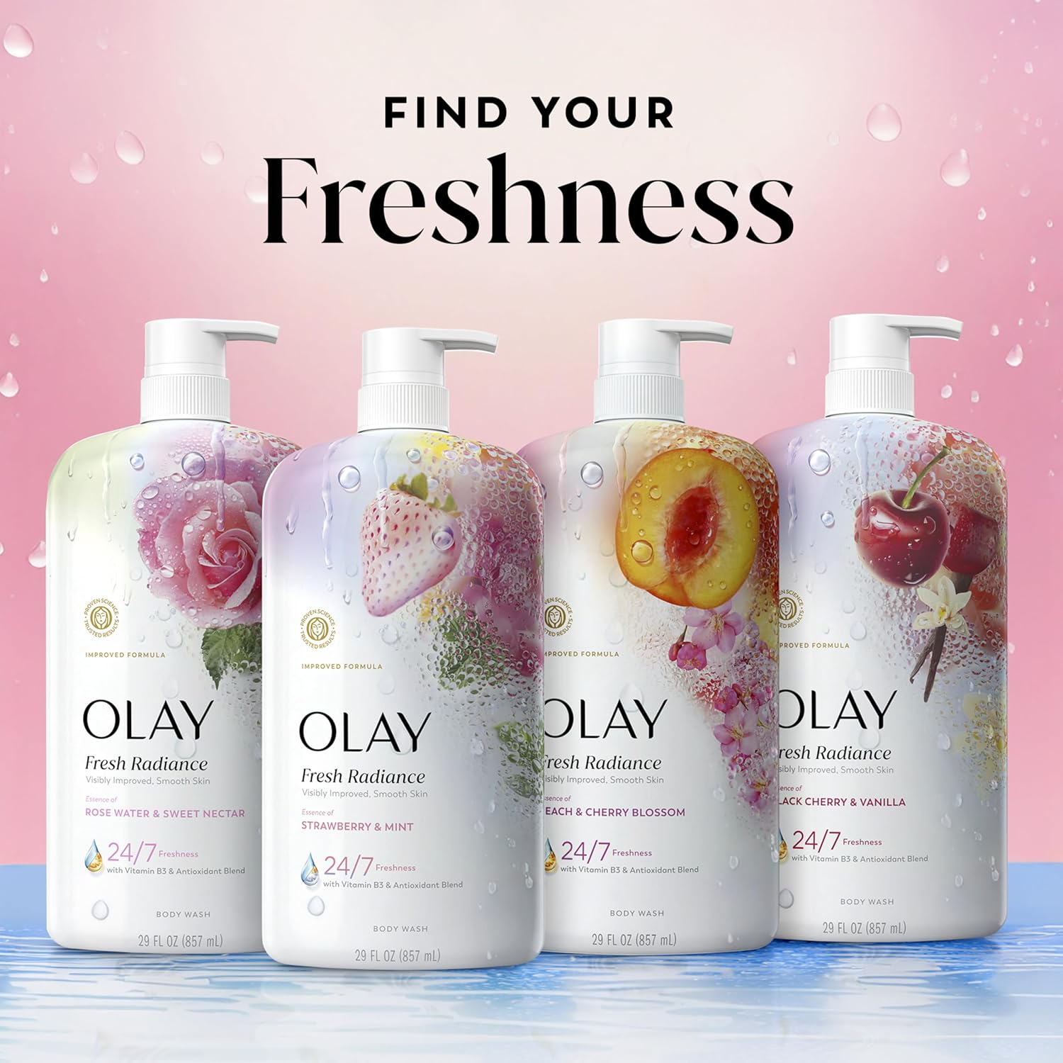 Olay_Body_Wash_for_Women,_Fresh_Radiance,_24/7_Skin-Loving_Freshness,_Visibly_Radiant,_Plant_Based_Cleansers,_Vitamin_B3_&_Antioxidant_Blend,_For_All_Skin_Types,_Strawberry_&_Mint_Scent,_29_fl_oz