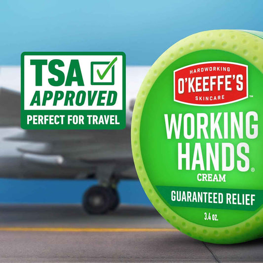 O'Keeffe's Working Hands Hand Cream for Extreme Dryness - 3.4 oz Jar (2 Pack) - Repairing Skincare for Cracked, Dry Hands
