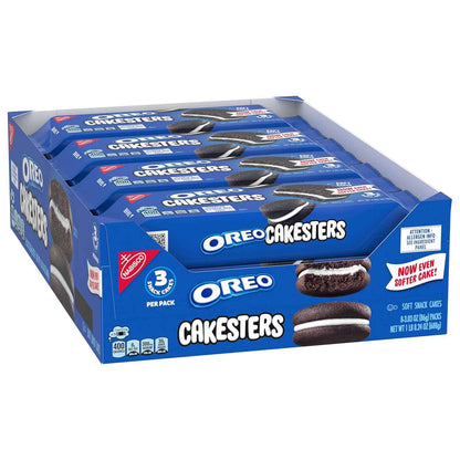 OREO Cakesters Soft Snack Cakes, 8-3.03 oz Snack Packs