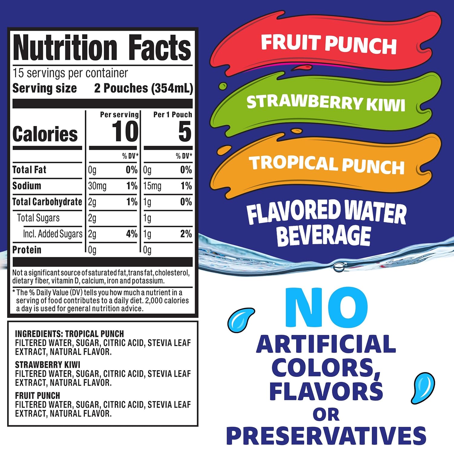 Capri_Sun_Roarin'_Waters_Fruit_Punch,_Strawberry_Kiwi_&_Tropical_Punch_Flavored_with_other_natural_flavor_Water_Beverage,_30_ct_Box,_6_fl_oz_Drink_Pouches