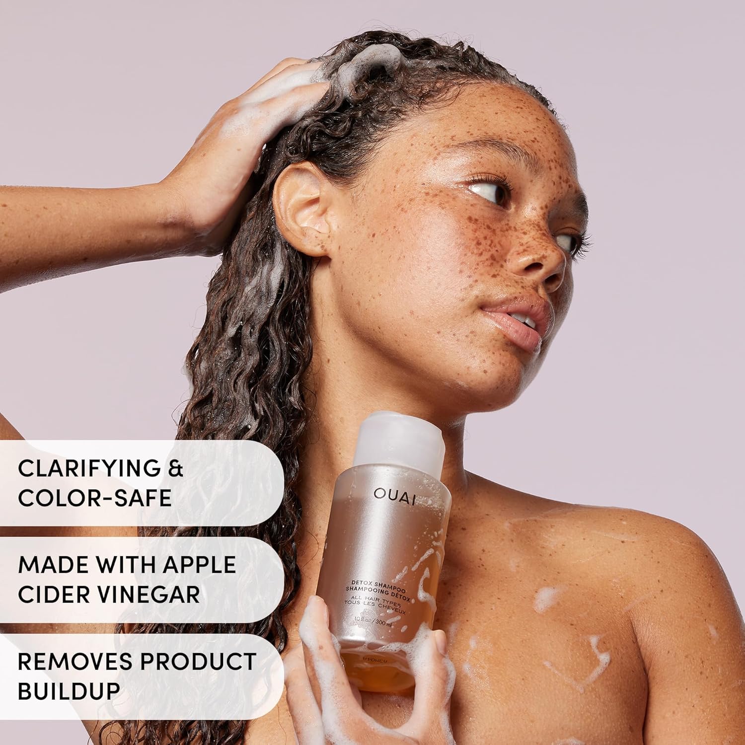 OUAI_Detox_Shampoo_-_Clarifying_Shampoo_for_Build_Up,_Dirt,_Oil,_Product_and_Hard_Water_-_Apple_Cider_Vinegar_&_Keratin_for_Clean,_Refreshed_Hair_-_Sulfate-Free_Hair_Care_(10_oz)