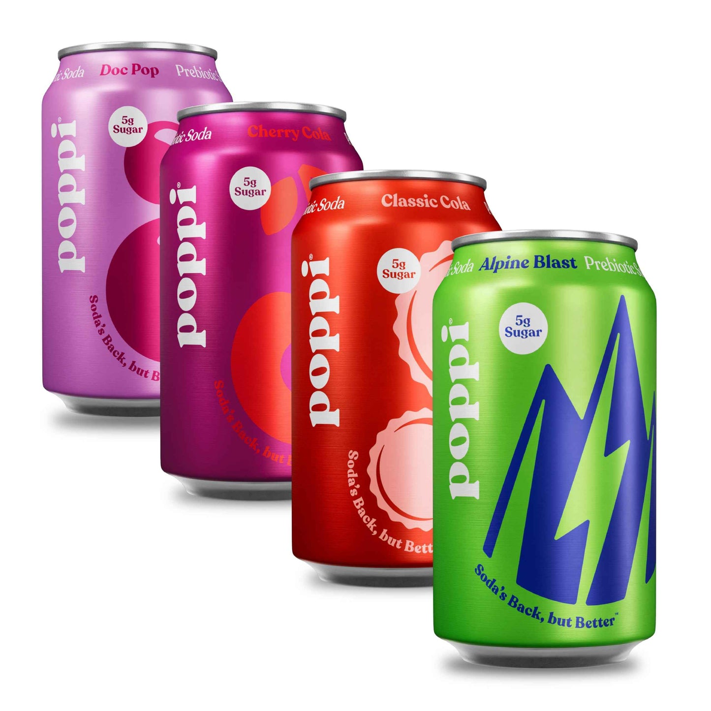 Poppi Sparkling Prebiotic Soda Beverage with Apple Cider Vinegar, Seltzer Water and Fruit Juice, 12 Fl Oz, Pack of 12, Packaging May Vary