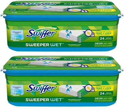 Swiffer Sweeper Wet Mopping Cloth Multi Surface Refills, Mops for Floor Cleaning, Febreze Lavender Scent