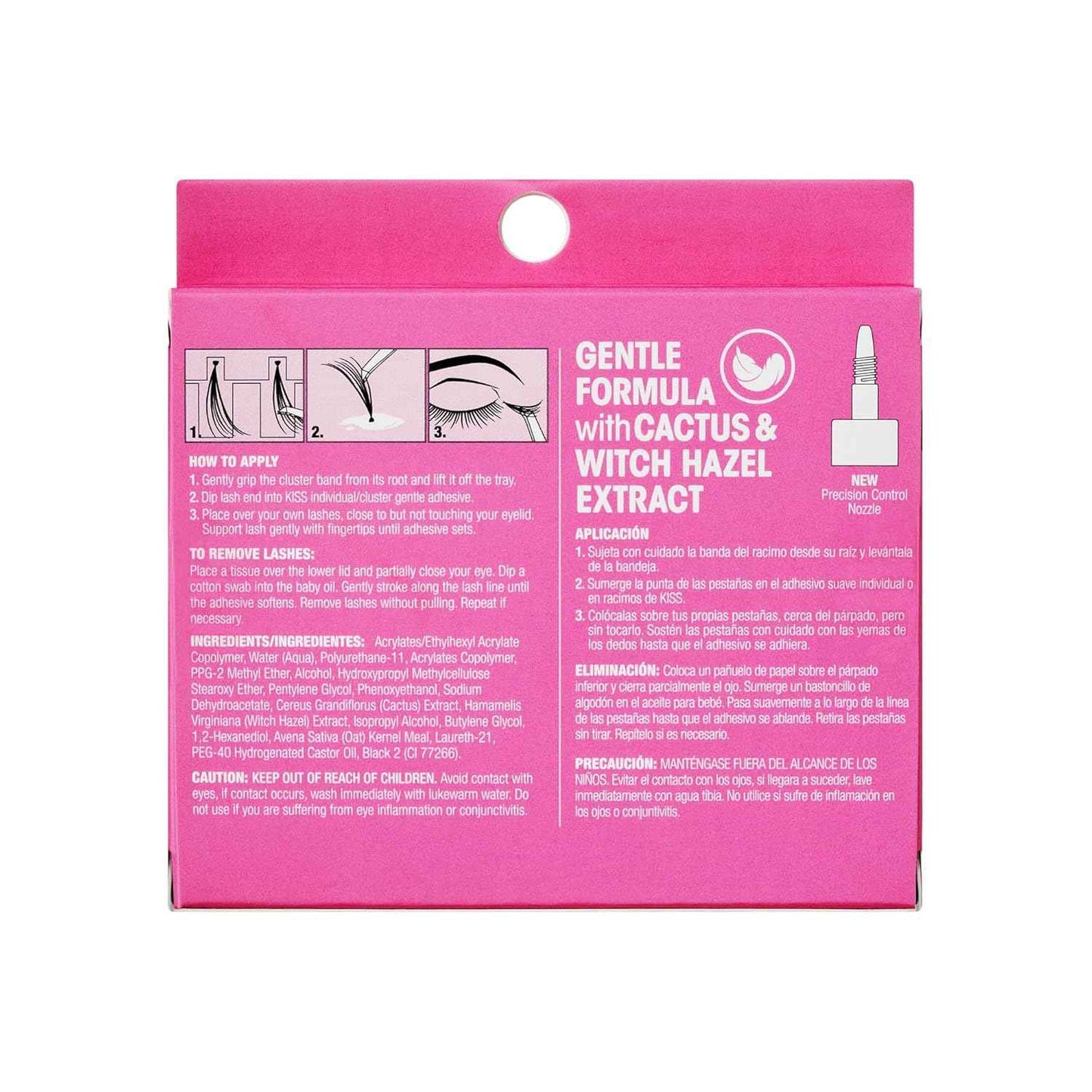 KISS SuperStick Individual Lash Cluster Adhesive, Gentle Formula, 7 Day Hold, Cactus & Witch Hazel Extract, Dermatologist Tested, Waterproof Lash Glue, No Harsh Odor, Net Wt. 6.5g (0.23 oz.)