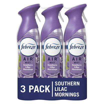 Febreze Air Mist Air Freshener Spray, Odor-Fighting Room Spray, Air Fresheners for Home and Bathroom and Kitchen, Aerosol Can, Mountain Scent