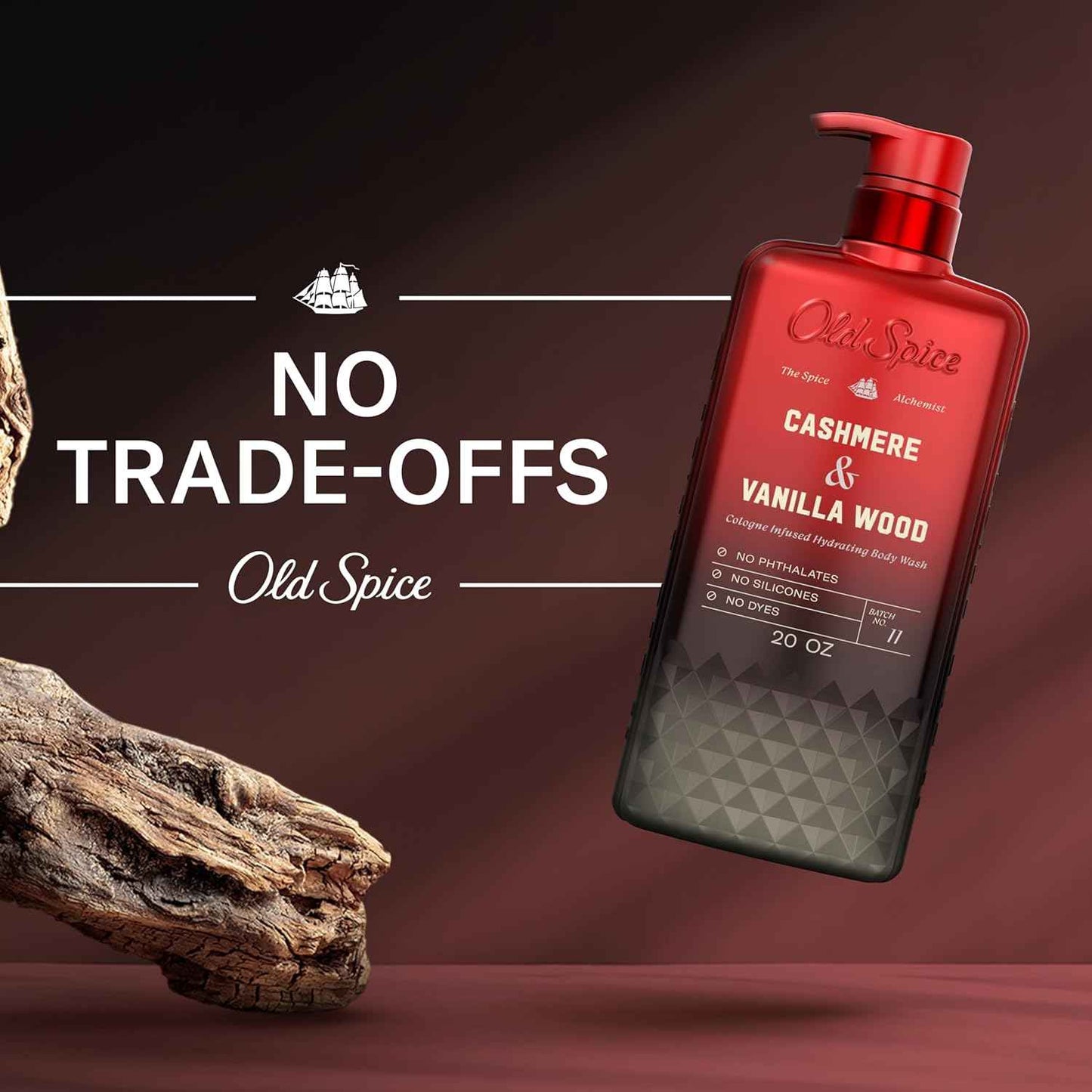 Old Spice Body Wash for Men, The Spice Alchemist Collection, 24/7 Cologne Infused Hydration, No Trade Off Formula, Free of Phthalates Silicones & Dyes, 20 oz