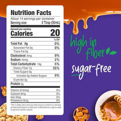 Pyure_Organic_Caramel_Dessert_Syrup_|_Sugar-Free_Caramel_Topping_for_Keto_Ice_Cream,_Pancakes,_Low_Carb_Sweets_|_1g_Net_Carb,_Gluten-Free,_Vegan,_Non-GMO,_Plant-Based,_Diabetic_Friendly_|_14_oz