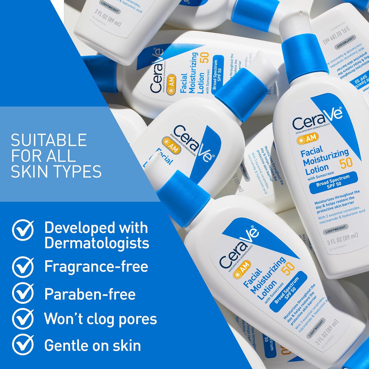 CeraVe_AM_Facial_Moisturizing_Lotion_SPF_50,_Face_Moisturizer_with_SPF,_Hyaluronic_Acid,_Niacinamide_&_Ceramides,_Non-Greasy,_Blends_Seamlessly_With_No_White_Cast,_Non_Comedogenic_Sunscreen,_3_Oz
