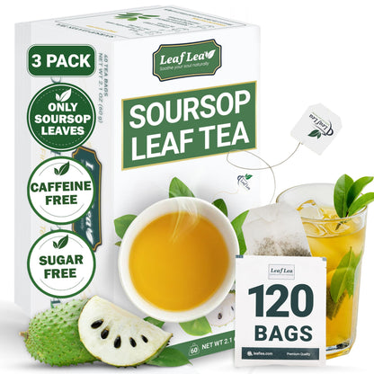 Soursop Leaf Tea - 120 Tea Bags (Pack of 3)