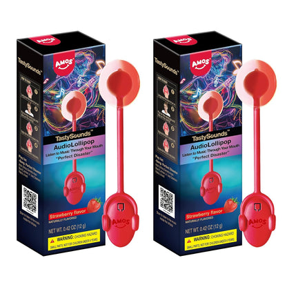Amos Music Lollipop Candy, Audio Singing Lollipop, Unique Valentine's Gift, Individually Wrapped Natural Fruit Multiple Choice - Eco House Kit