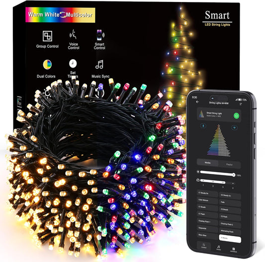 Brizled_Smart_Christmas_Lights,_98.4FT_300_LED_Color_Changing_Christmas_Lights_with_APP/Voice_Control,_Warm_White_&_Multicolor_Fairy_String_Light_Music_Sync_Xmas_Tree_Light_for_Indoor_Outdoor_Decor