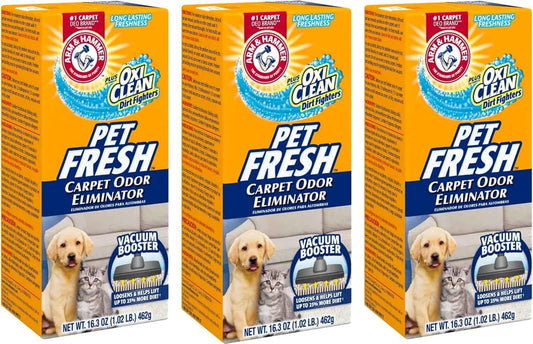 Arm & Hammer Pet Fresh Carpet Odor Eliminator Plus Oxi Clean Dirt Fighters, 48.9 Ounce