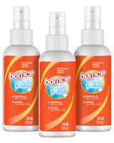 Bounce Anti Static Spray, 3 in 1 Instant Anti Static Spray & Instant Wrinkle Release, Odor Eliminator & Fabric Refresher, Travel Size (3 Oz,Pack of 3)