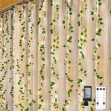 suddus Vines with Light for Bedroom, 200 LED Fairy Lights with Vines, Ivy Curtain Lights for Dorm, Wedding, Party, Wall, Indoor, Outdoor Decor, 6.5ft x 6.5ft