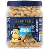 PLANTERS Fancy Whole Cashews with Sea Salt, Resealable Jar - Made with Simple Ingredients - Good Source of Vitamins and Minerals - Kosher (Packaging May Vary)