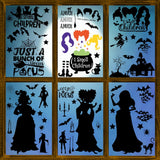 74pcs Giant Halloween Window Clings Decorations, 8 Sheets 6 Skeleton Window Stickers, Scary White Skull Window Silhouettes Decal for Indoor Bathroom Glass Door Decor Home Haunted House Party Supplies