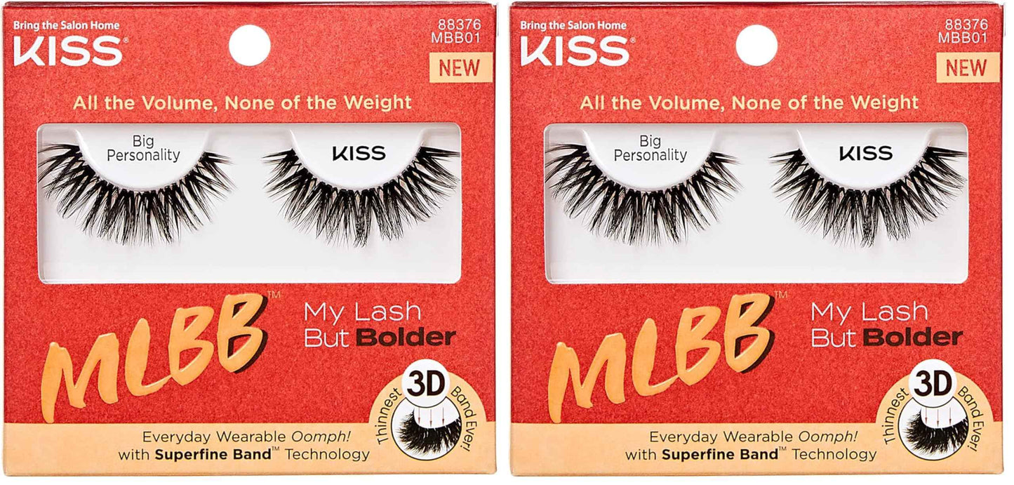 KISS My Lash But Better, False Eyelashes, 12mm, Includes 1 Pair Of Lash, Easy to Apply, Reusable Lash Clusters
