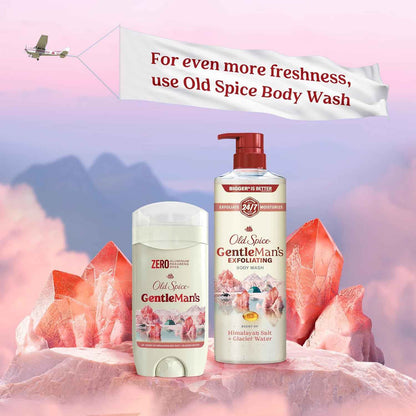 Old Spice GentleMan's Aluminum Free Dry Feel Deodorant for Men, 24/7 Lasting Freshness, Gentle on Skin with Skin Conditioners