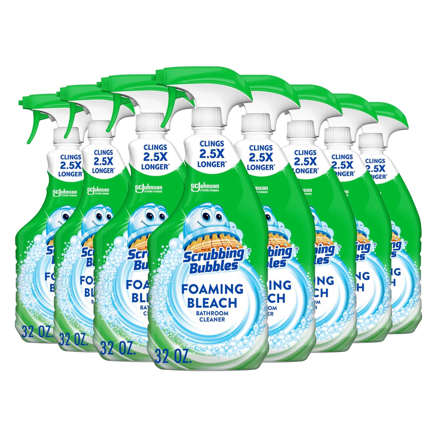Scrubbing Bubbles Foaming Bleach Bathroom and Shower Cleaner Disinfectant Spray, Helps Erase Mold & Mildew, 32oz