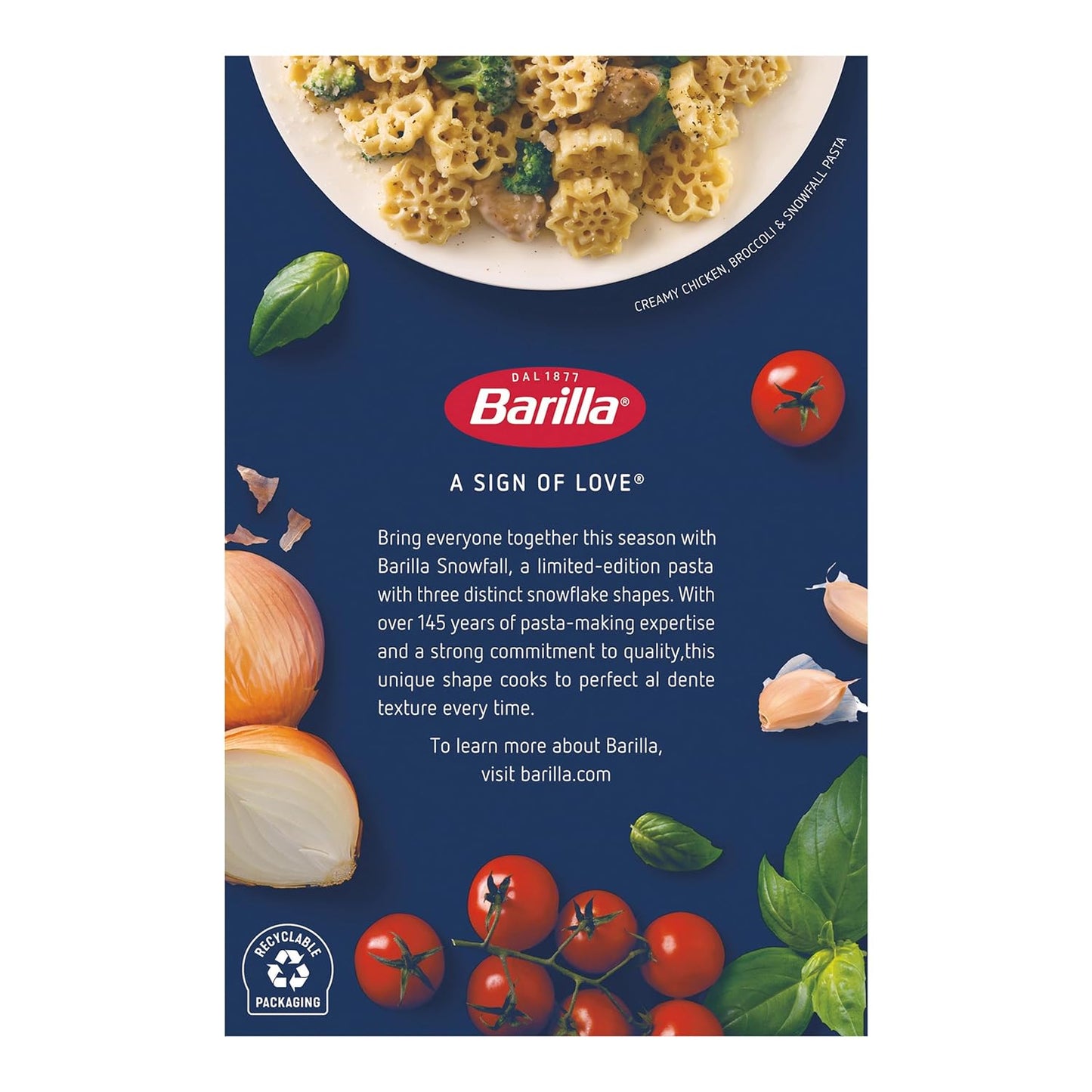Barilla,_Limited_Edition_Snowfall_Pasta,_12_Ounce