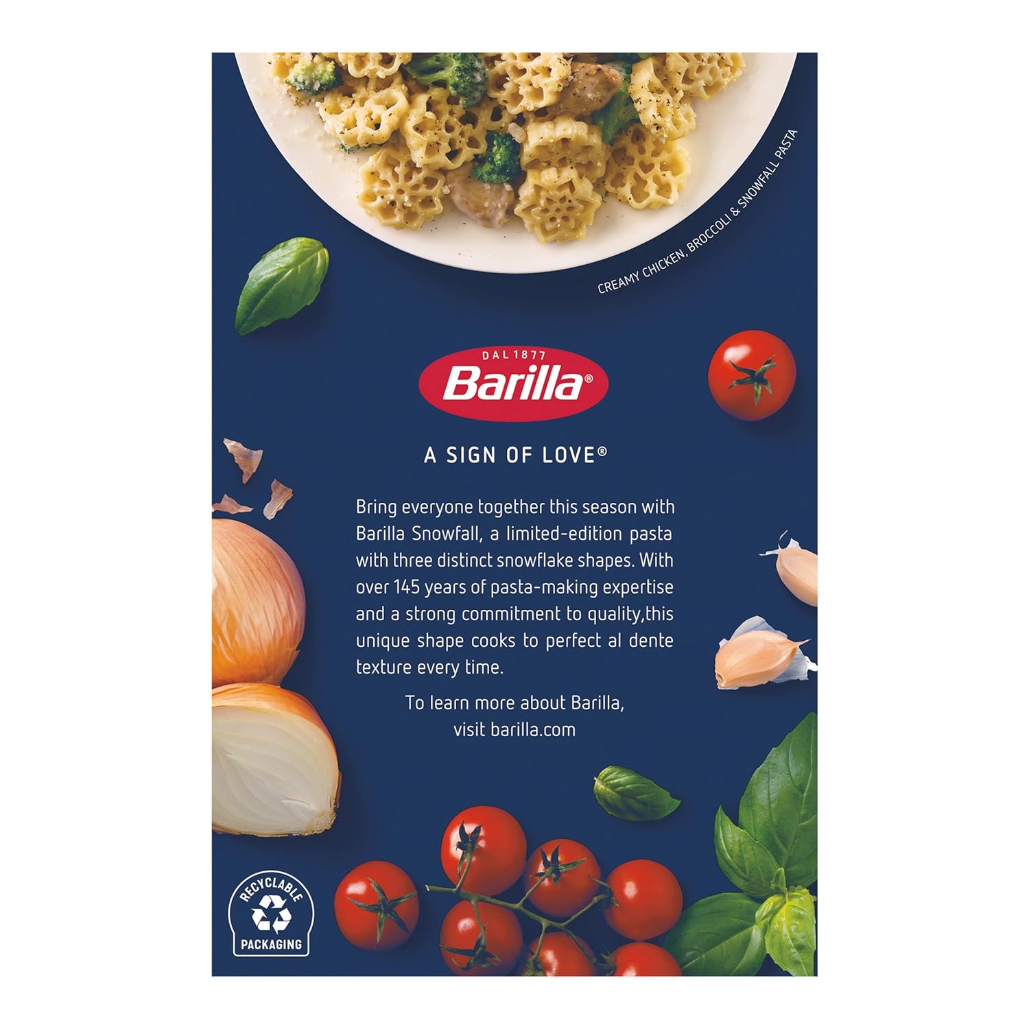 Barilla,_Limited_Edition_Snowfall_Pasta,_12_Ounce