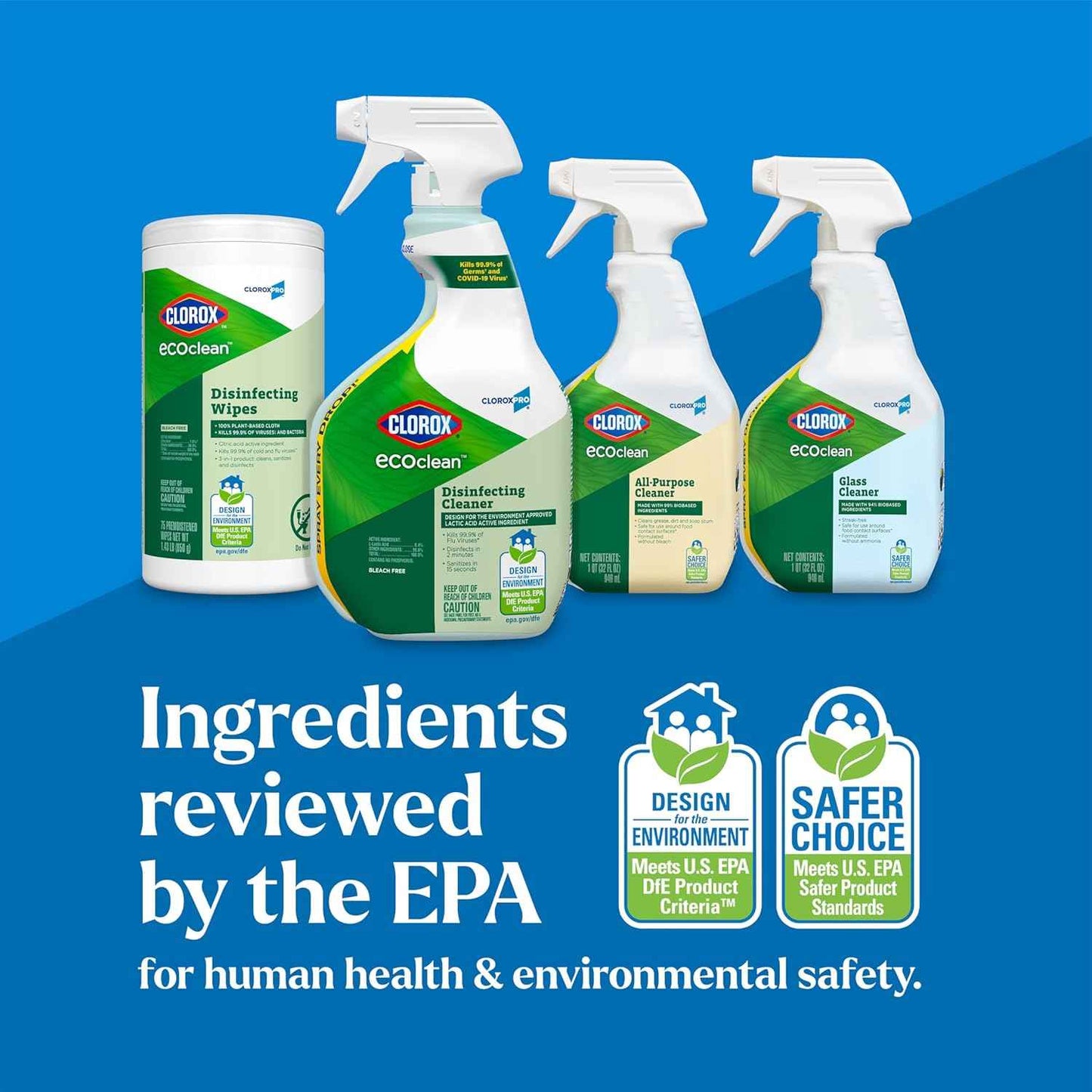 Clorox CloroxPro EcoClean Disinfecting Cleaner Spray Bottle