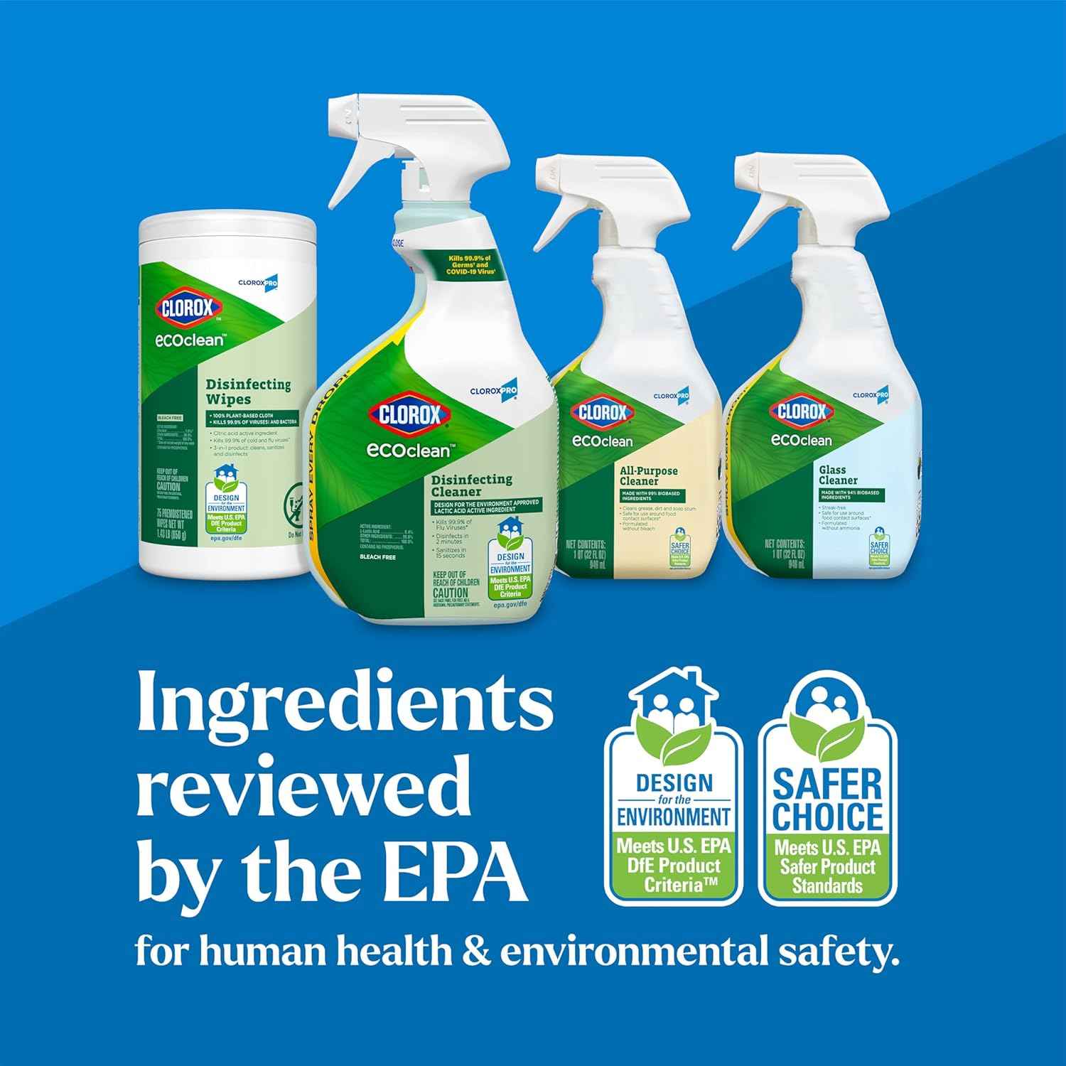 Clorox CloroxPro EcoClean Disinfecting Cleaner Spray Bottle