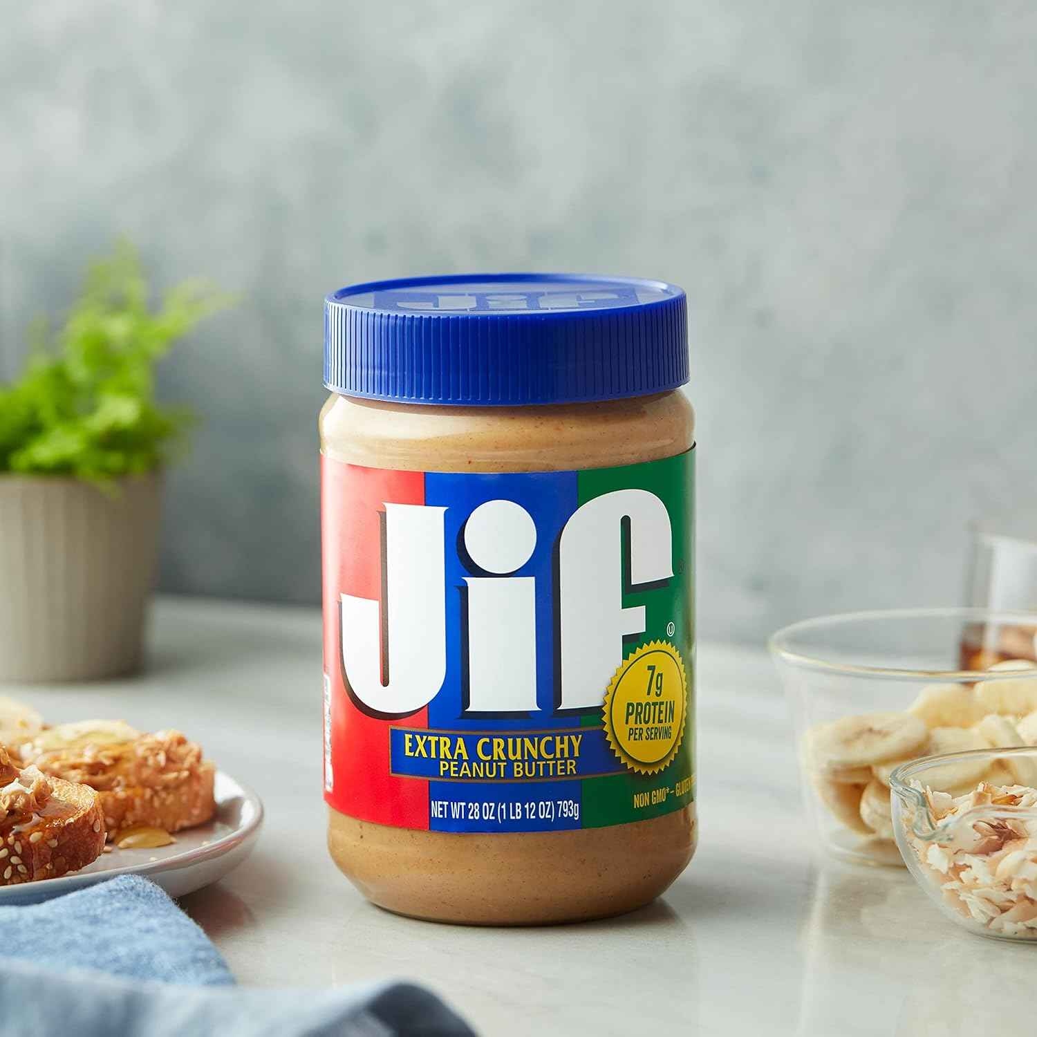 Jif Extra Crunchy Peanut Butter, 28-Ounce Jar