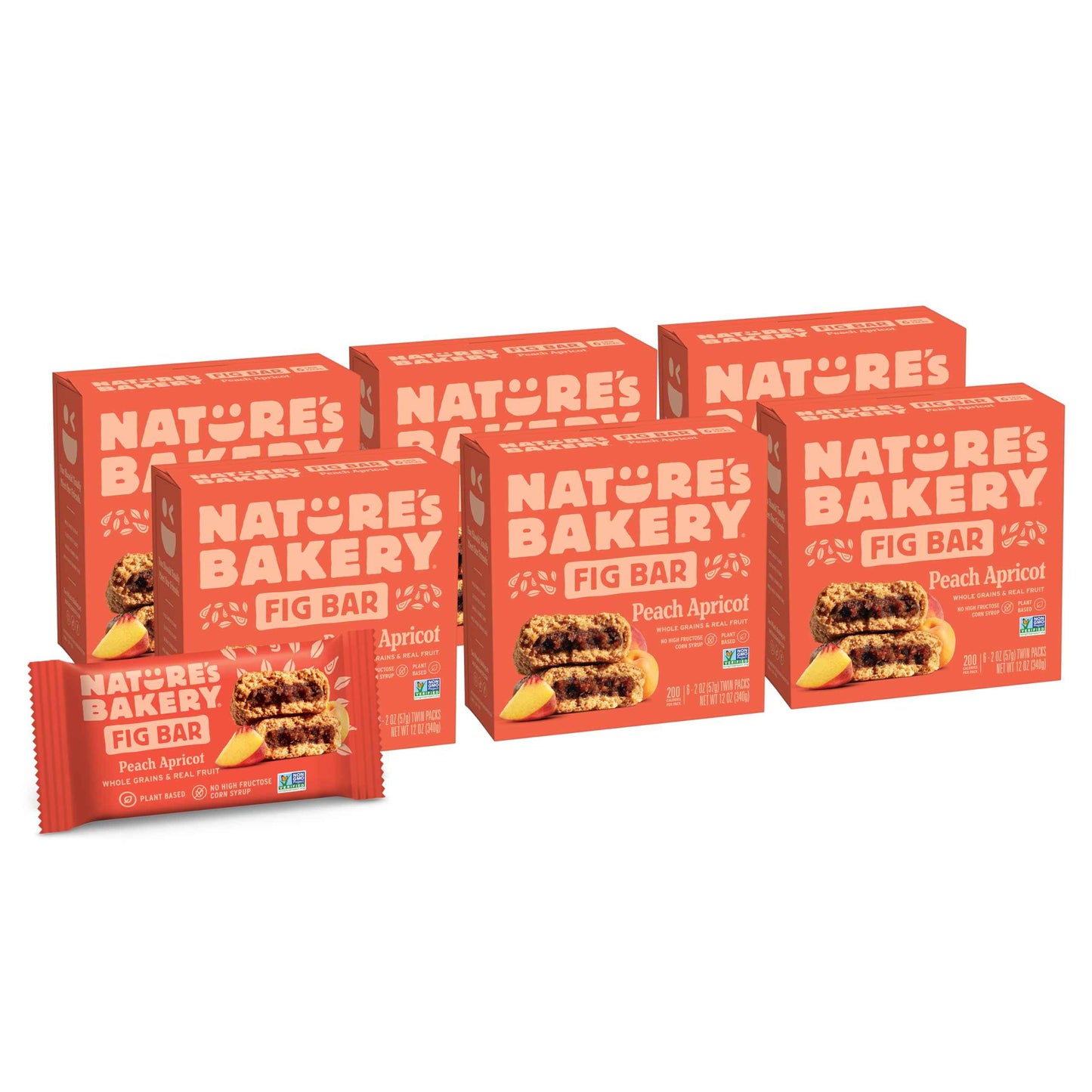 Nature's Bakery Whole Wheat Fig Bars, Real Fruit, Vegan, Non-GMO, Snack bar
