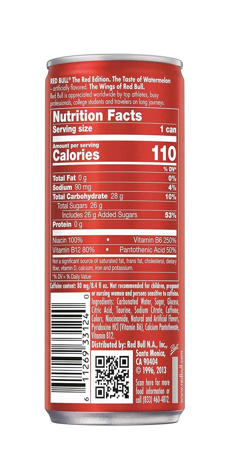 Red Bull Energy Drink Variety Pack, Red Edition, Amber Edition and Yellow Edition Energy Drinks, 8.4 Fl Oz, 24 Cans