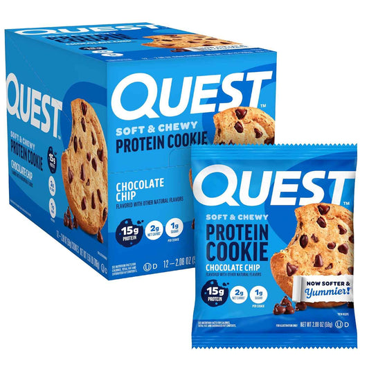 Quest Nutrition Protein Cookie, 15g Protein, 1g Sugar, 2g Net Carbs, Keto Friendly, High Protein, Low Carb; 12 Count