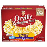 Orville Redenbacher’s Microwave Popcorn Value Size, Ultimate Butter Flavor, 3.29 oz., 12-Count
