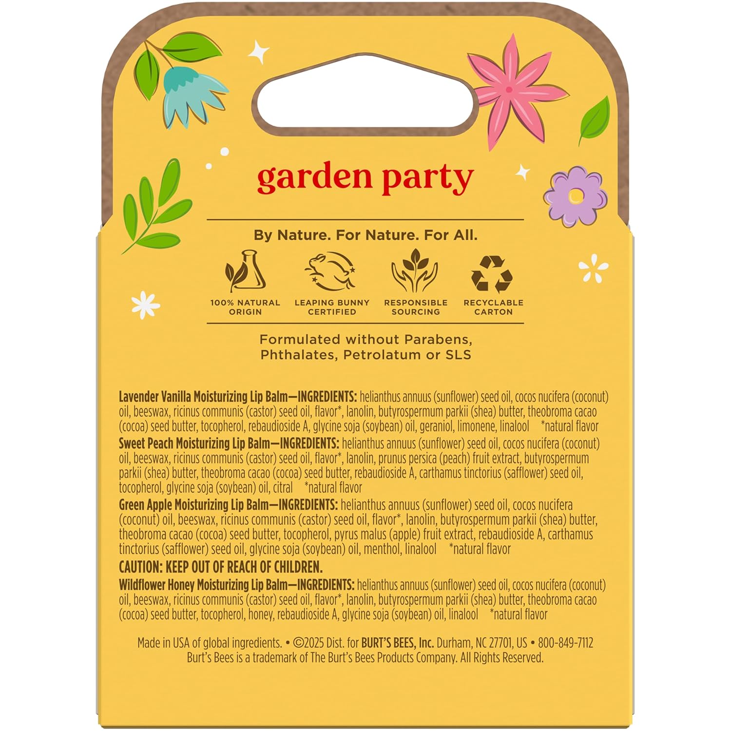 Burt's_Bees_4_Pack_Lavender_Vanilla,_Sweet_Peach,_Green_Apple,_Wildflower_Honey;_24_Hour_Moisture_Moisturizing_Lip_Balm,_100%_Natural_Origin,_Mother's_Day_Gift,_4_Tubes,_0.15_oz