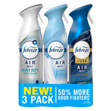 Febreze Air Mist, Air Freshener, Odor Fighting Room Spray, Deodorizer for Home Bathroom Kitchen Office Apartment, Soothe & Restore, Refresh & Energize, Romance & Desire Variety Pack