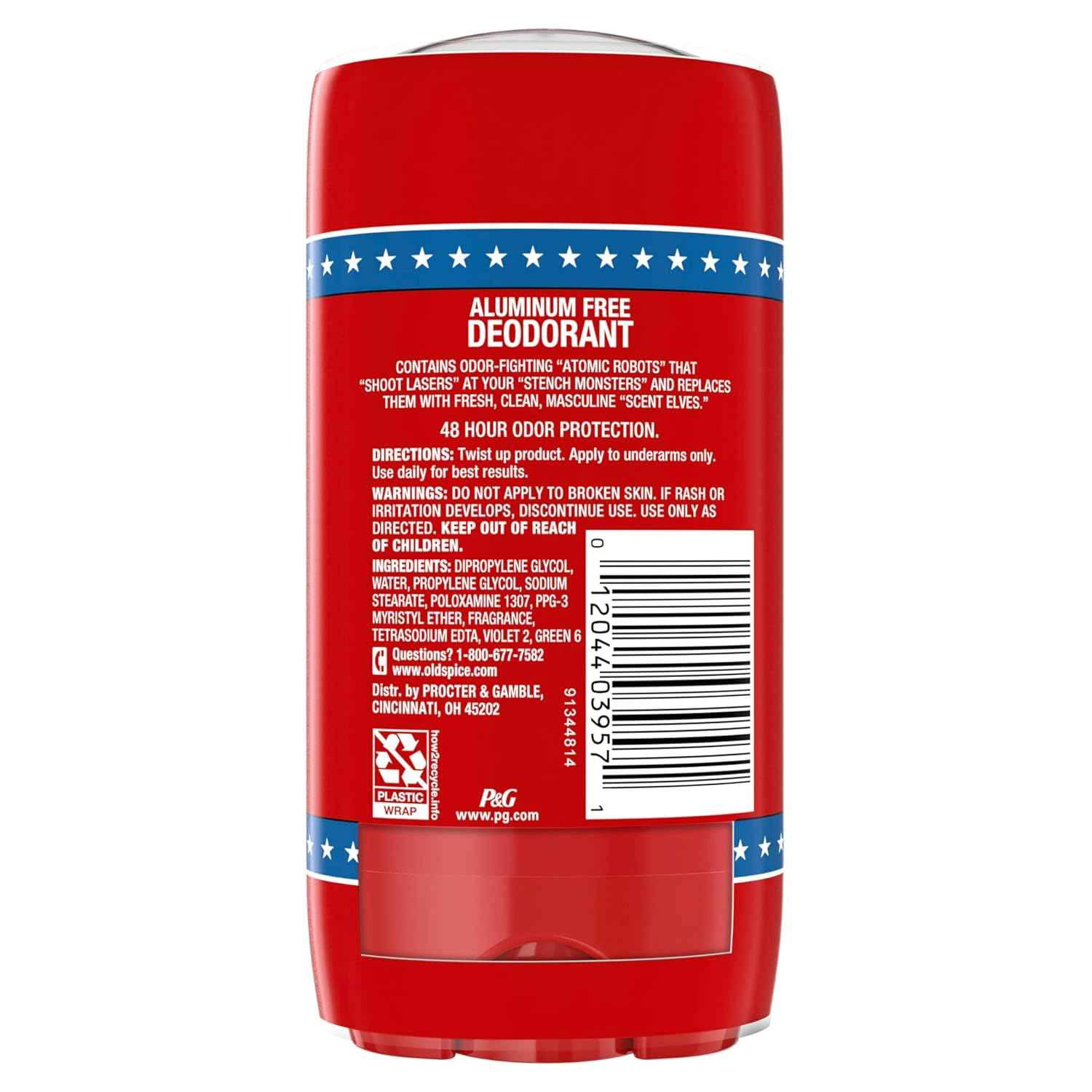 Old Spice High Endurance Deodorant for Men, Aluminum Free, Fresh Scent, 3.0 oz