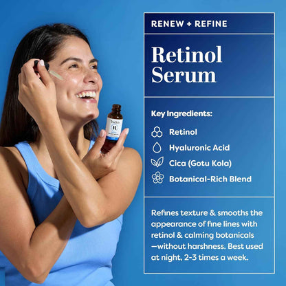 TruSkin Face Serum Trio - Vitamin C, Retinol & Hyaluronic Acid Anti-Aging Serums for Face - AM, PM & All-Day Skincare Routine - Brightening, Smoothing & Hydrating Facial Serums, 1 fl oz Each