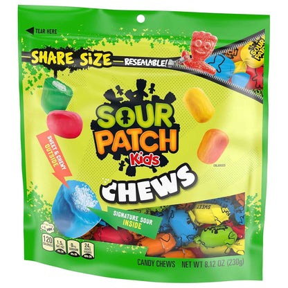 SOUR PATCH KIDS Chews Soft & Chewy Candy, Share Size