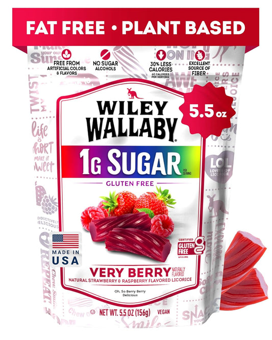 Wiley_Wallaby_5.5_Ounce_Very_Berry_Low_Sugar_Gluten_Free_Gourmet_Australian_Style_Soft_&_Chewy_Licorice_Candy_Twists_(5.5_Ounce_(Pack_of_1))