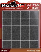 Yelanon Felt Furniture Pads -56 Pcs(1+2)” Premium Felt Pads for Chair Legs Furniture, Floor Protectors for Hardwood Floors,Brown