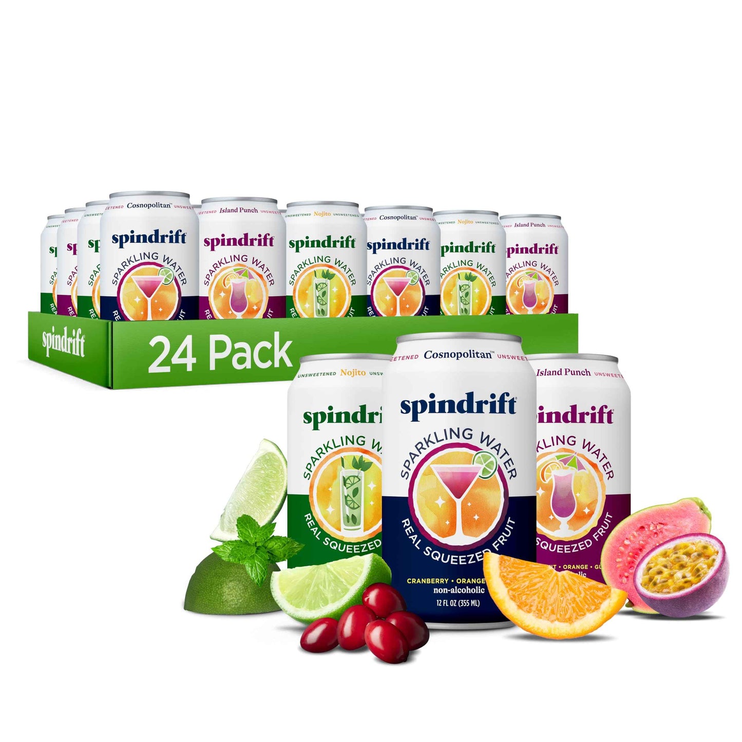 Spindrift Flavor Variety,12 Fl Oz