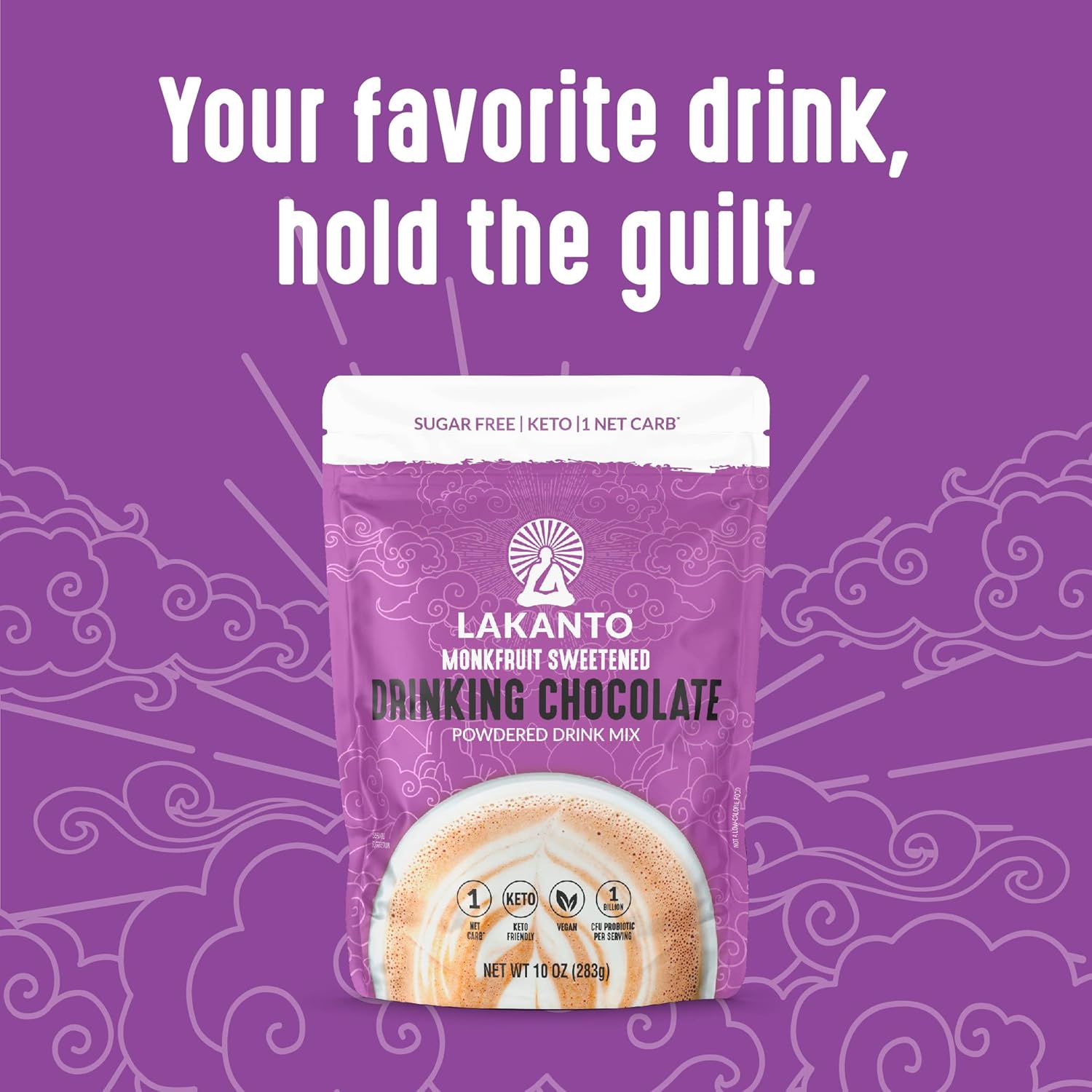 Lakanto_Sugar_Free_Drinking_Chocolate_-_Cold_or_Hot_Cocoa_Powder_Mix,_Shelf_Stable_Probiotics,_Monk_Fruit_Sweetener,_Keto_Diet_Friendly,_Vegan,_Dutch_Cocoa,_Gourmet_Taste_(Original_-_10_oz)