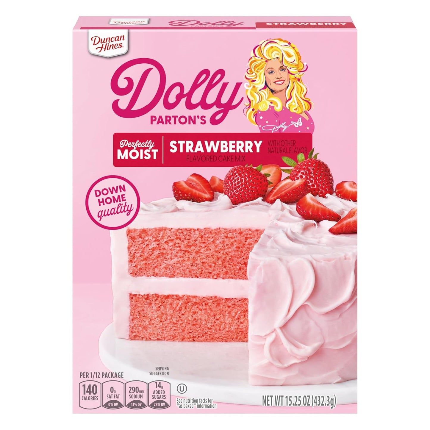 Duncan_Hines_Dolly_Parton's_Strawberry_Flavored_Cake_Mix,_15.25_oz.