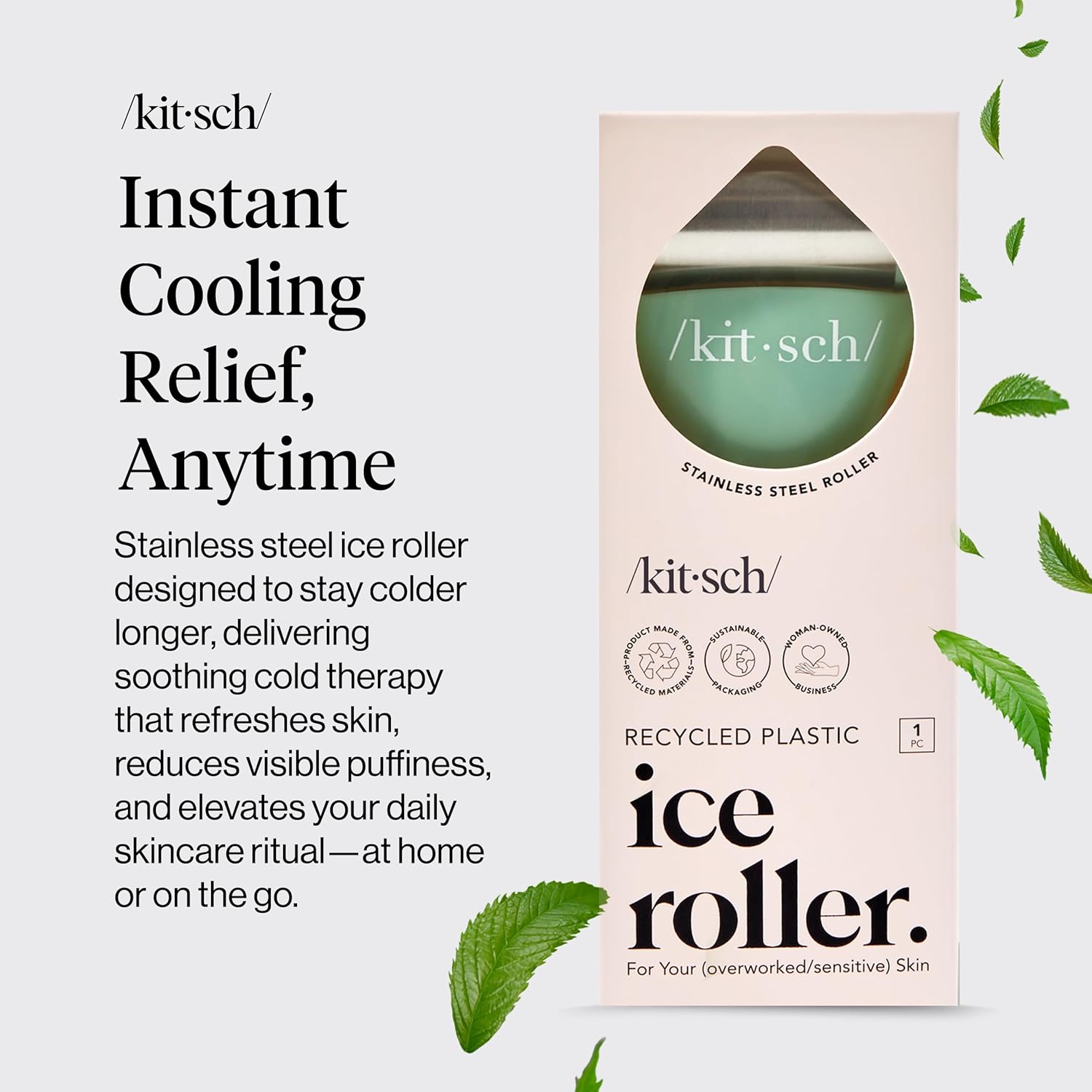 Kitsch_Ice_Roller_for_Face_–_Stainless_Steel_Ice_Face_Roller_to_Reduce_Puffiness,_Redness_&_Headaches_–_Cooling_Facial_Roller_for_Skin_Care,_Irritation_Relief_&_Spa-Like_Experience_at_Home_-_Mint