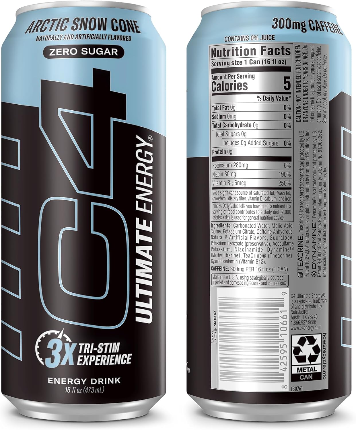 C4_Ultimate_Sugar_Free_Energy_Drink_16oz_(Pack_of_12)_|_Arctic_Snow_Cone_|_Pre_Workout_Performance_Drink_with_No_Artificial_Colors_or_Dyes