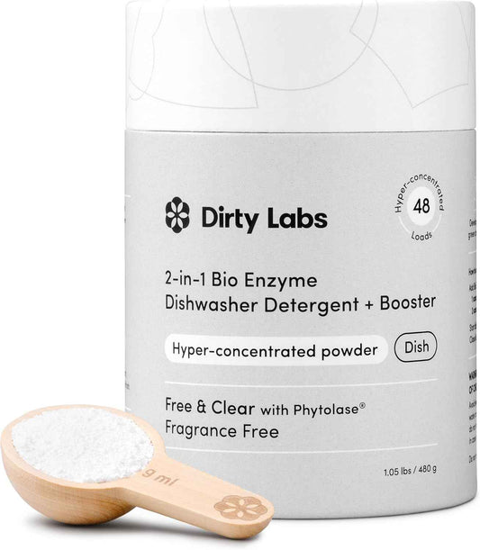 Dirty Labs | Dishwasher Detergent and Booster | Ultra Clean, Spot Free, Quick Wash Optimized | Hyper Concentrated