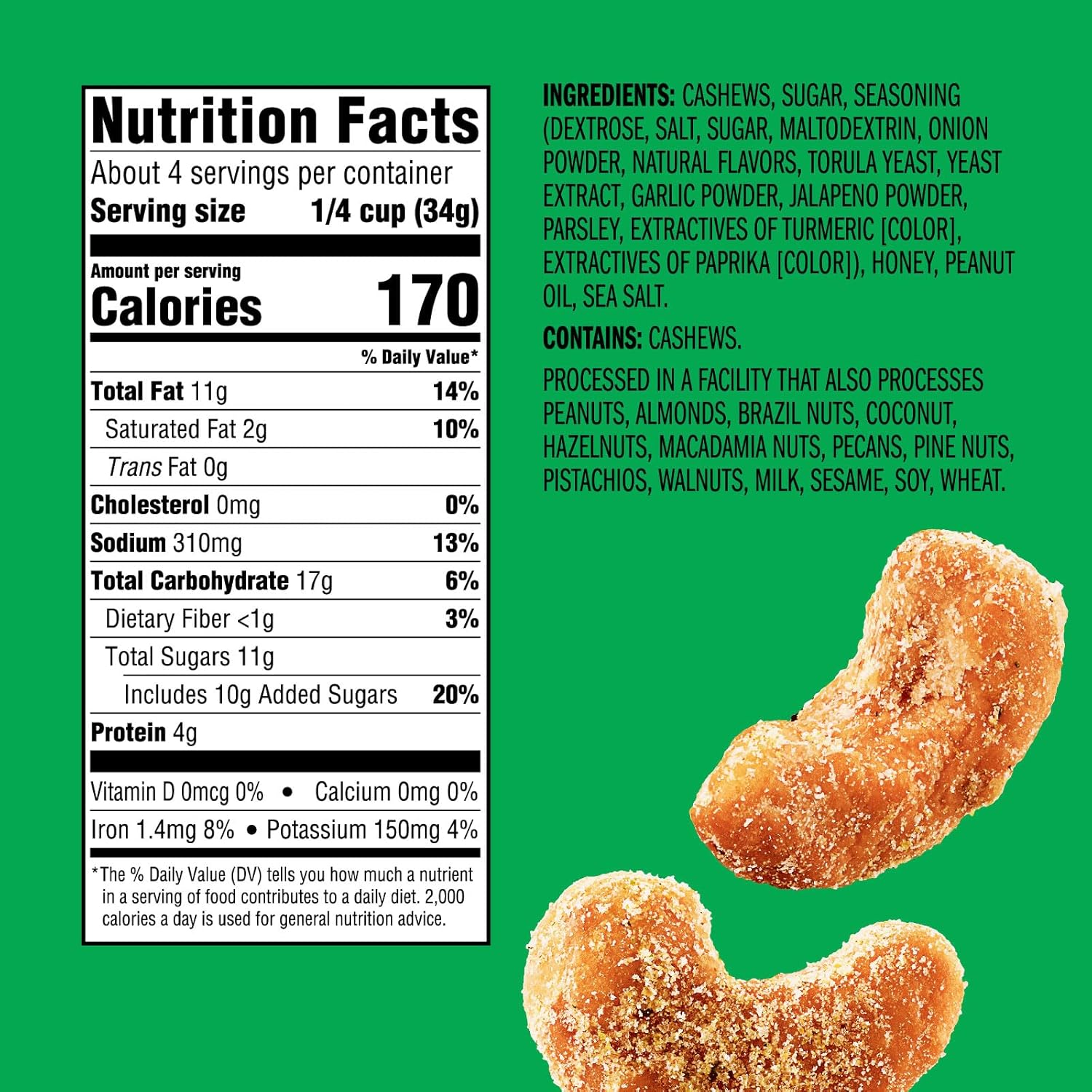 Emerald_Nuts_Hot_Honey_Cashews_(1-Pack)_|_5oz_Resealable_Bag_|_Kosher_Dairy_Certified,_Non-GMO,_Contains_No_Artificial_Preservatives,_Flavors_or_Synthetic_Colors